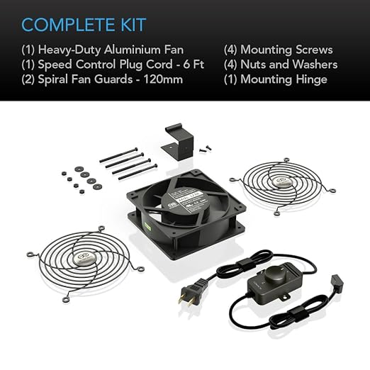 AC Infinity AXIAL S1238, 120mm Muffin Fan - Image 5