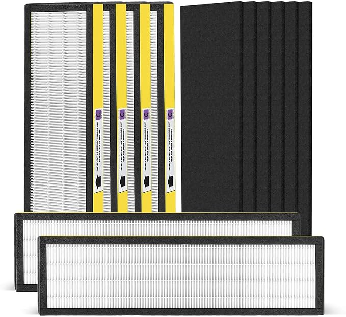 6 Set FLT5000 Pure HEPA Air Purifier Filter Replacement Filter Size C Compatible by Nisreen