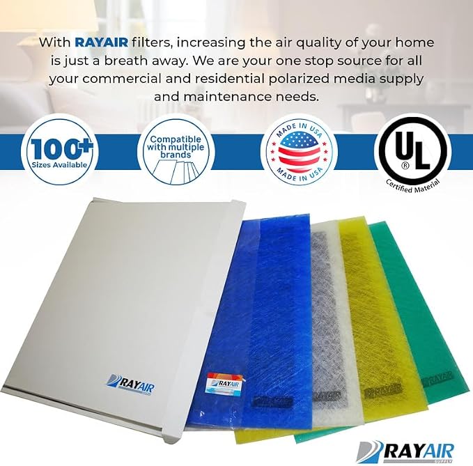 RayAir Supply 16x25 Replacement Filter Pads Compatible - Image 2