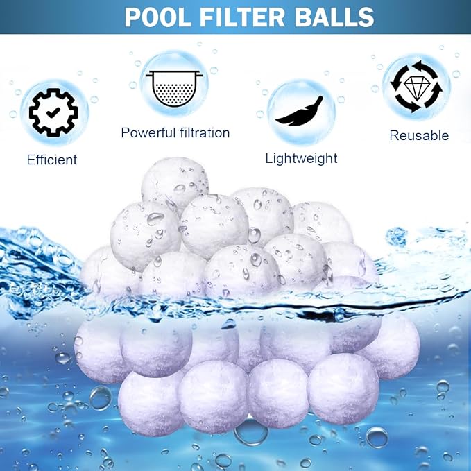 3.08 lbs Pool Filter Balls - Image 2