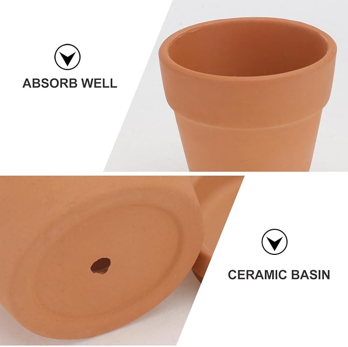 Veemoon 5pcs Red Clay Succulent Flower Pots - Image 8
