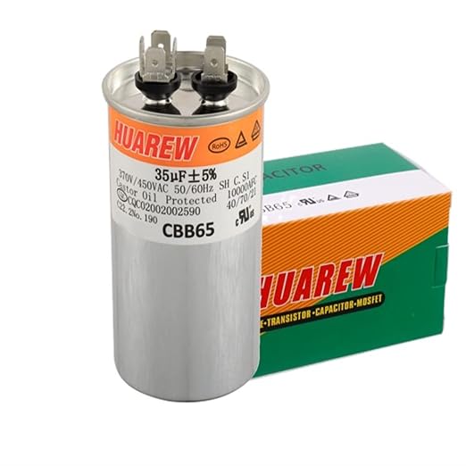 35 uF MFD ±5% 450 VAC CBB65 AC Motor and Fan Starting Round Capacitor - Image 4