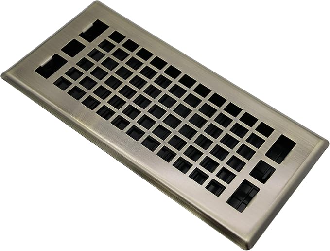 Floor Air Vent 4X10 Inch Heavy Duty Walkable Steel Floor Register Bronze Color by JATOHOME