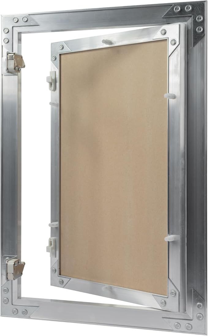 10" x 16" Inch Aluminum Drywall Access Panel - Service Shaft Door - Plumbing, Electricity, Heating, Alarm Wall Inspection hatch for Drywall - Bathroom Service Access Hole Cover