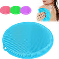 Silicone Shower Foot Scrubber Mat, 2025 Upgrade Shower Mat Slip Suction Cups Foot Scrubber for Men and Women (1 * Blue)