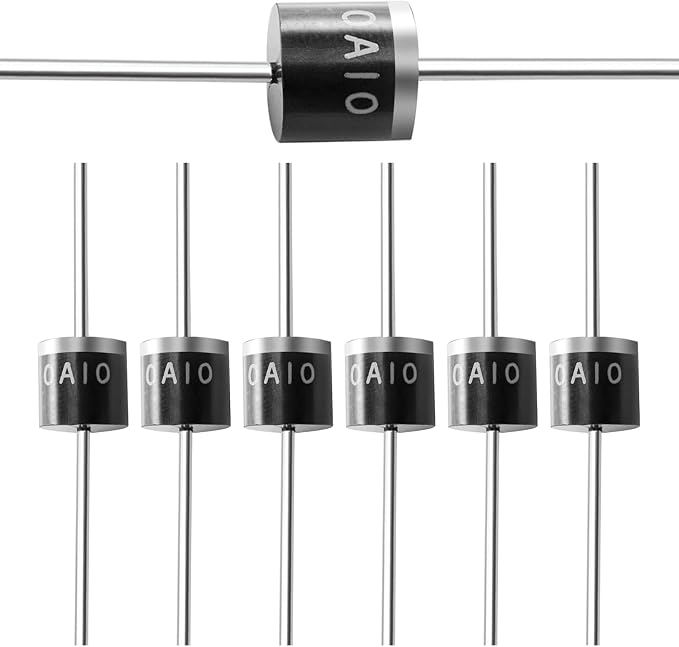 Chanzon 10A10 Rectifier Diode 10A 1000V R-6 Axial 10 Amp 1000 Volt Electronic by Chanzon