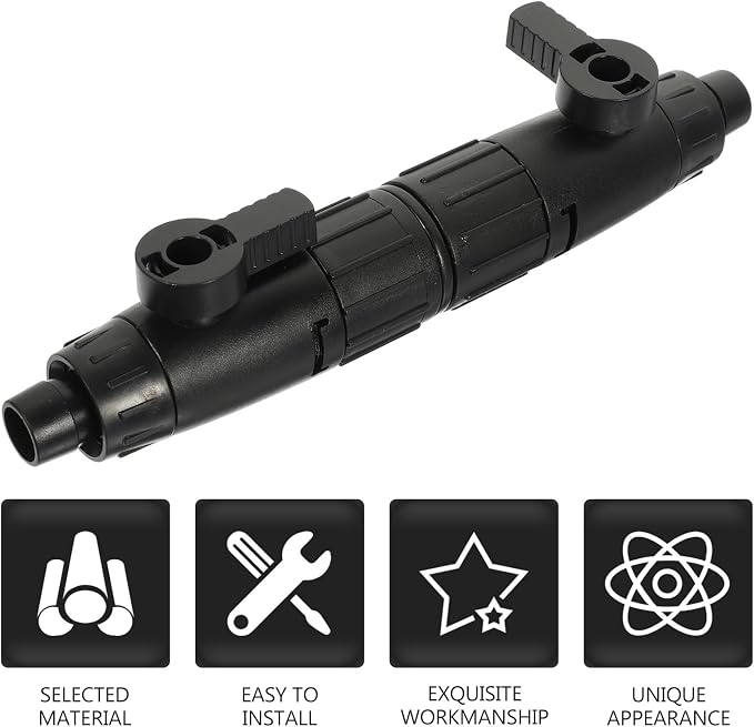 Hemoton Fish Tank Filter Water Flow Regulating Valves Plastic Hose Adapter - Image 7
