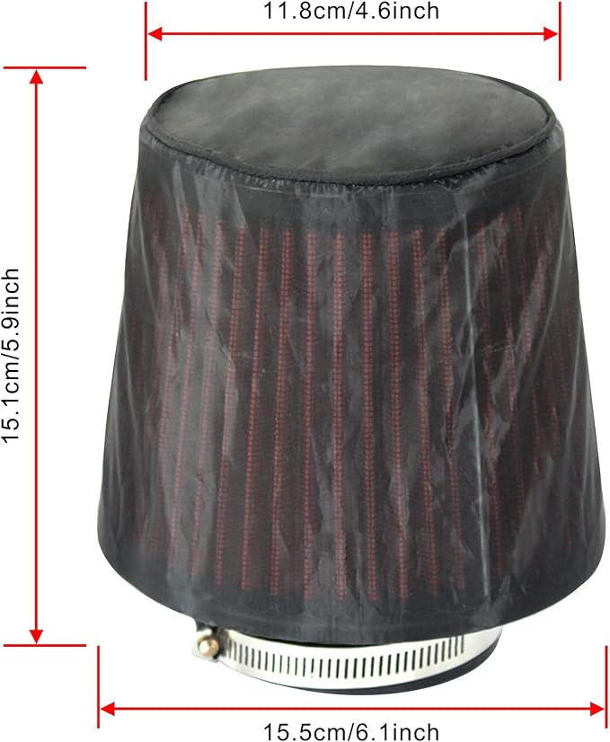 TOMALL Air Filter Wrap for Car Air Intake Filter Protective Cover Dustproof - Image 2