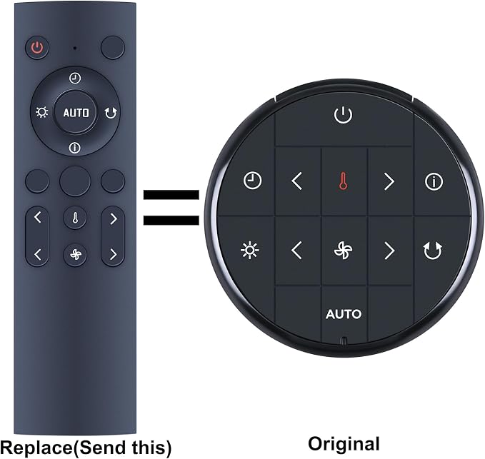 Replacement Remote Control for Shark Air Purifier Heater Fan, Compatible Models - Image 2