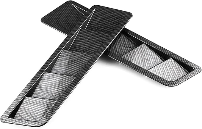 2Pcs Car Hood Vent Trim Louver Air Flow Intake Universal Compatible by Unknown
