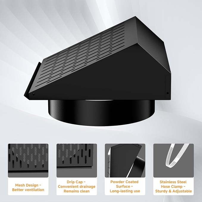 10 Inch Exhaust Vent Cover, Wall Vent Cover - Image 5
