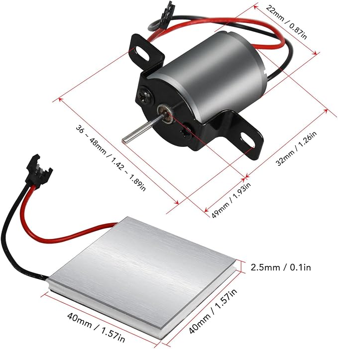 Motor Power Generation Sheet Set Heat Powered Stove Fan Motor Replacement Kit - Image 2
