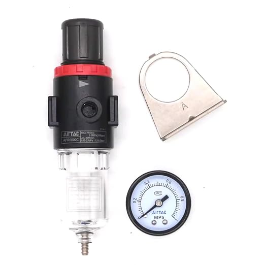 Compressed Air Low Pressure Filter Regulator Airtac AFR2000-C 1/4'' NPT 0-60 - Image 6