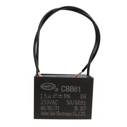 CBB61 Capacitor 15uf 250V AC Ceiling Fan 2 Wire 50/60Hz by AKZYTUE