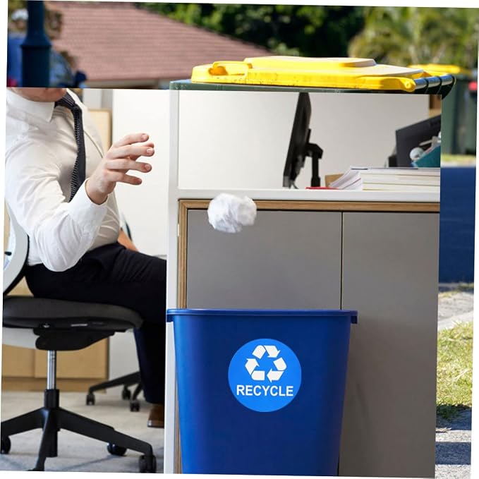 8pcs Trash Sorting Decals Self-Adhesive Waste Container Stickers - Image 4