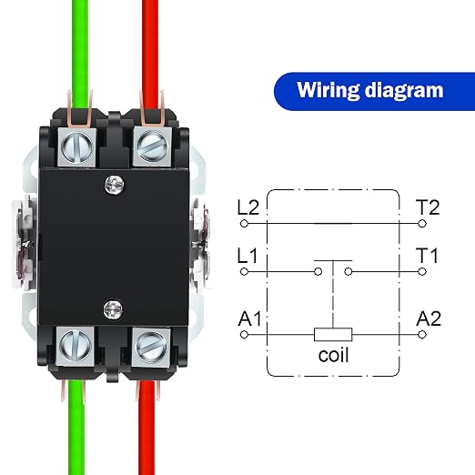 Dreyoo 4 Pcs 24V Coil 40A 2 Pole Air Conditioner Contactor, UL Certified HVAC - Image 3