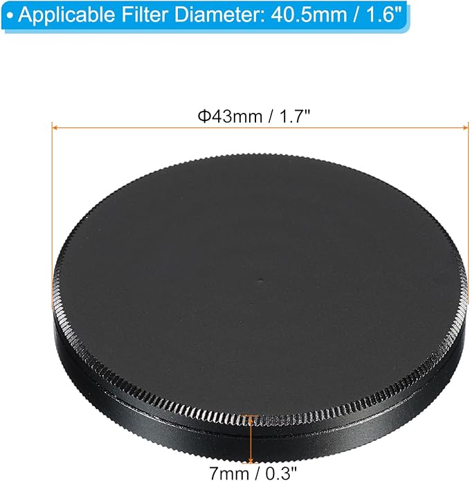 PATIKIL 40.5mm Lens Cap, Camera Lens Cap Cover Universal Front Metal Lens - Image 2