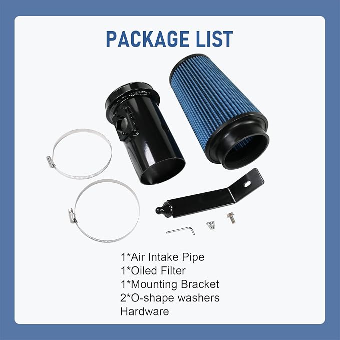 Cold Air Intake Kit 6.4 Diesel Filter System Air Intake Pipe - Image 5