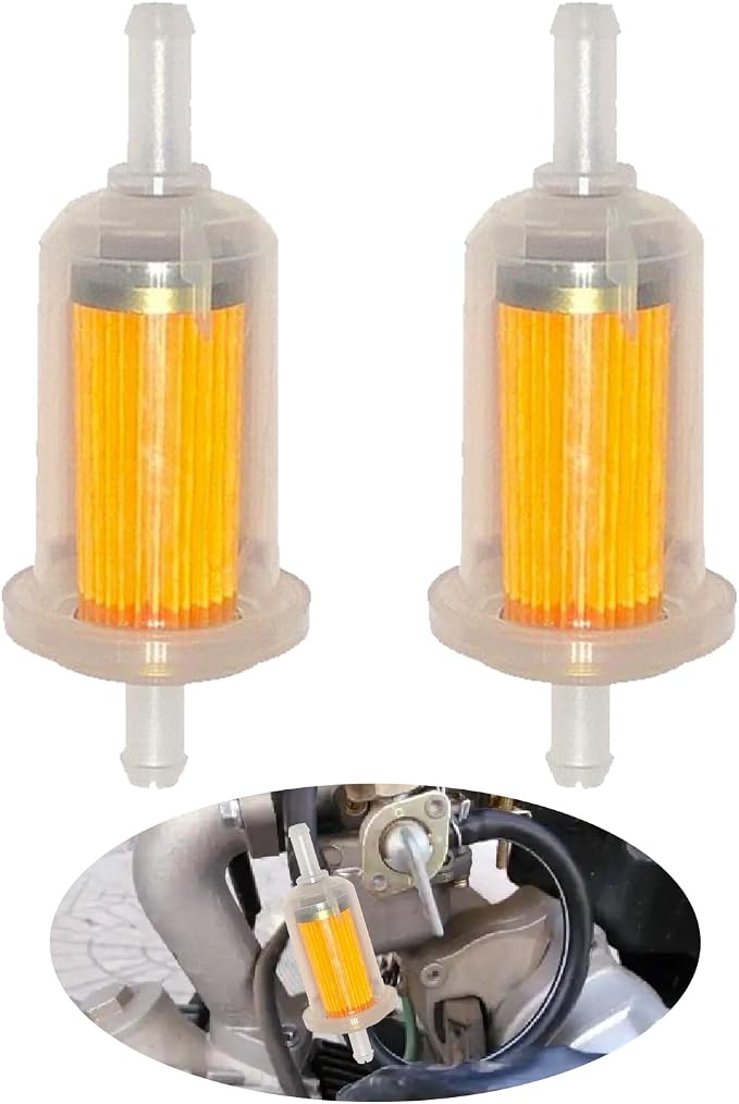 2 Pcs Motorcycle Fuel Filter, High Flow Inline Diesel Gasoline Fuel Filter by Unknown