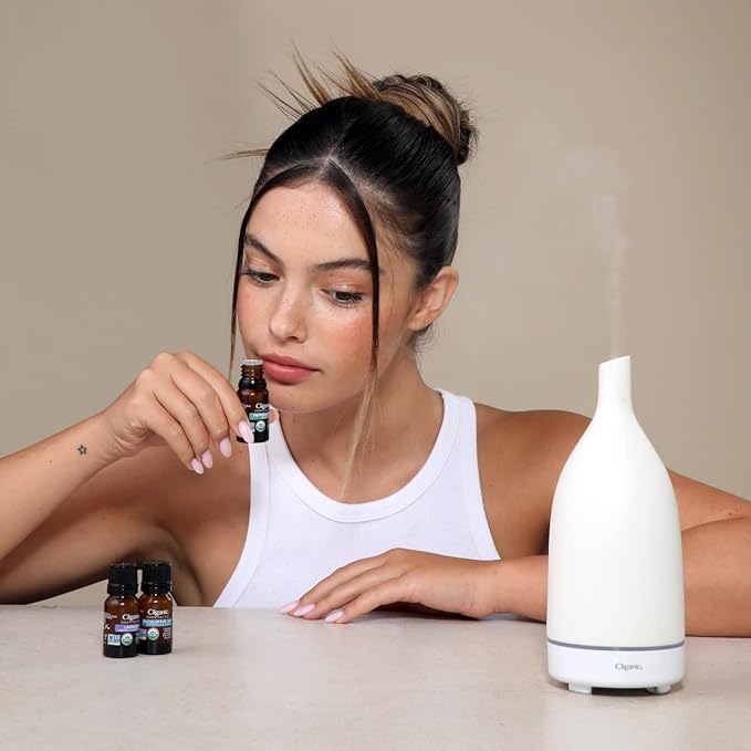 Cliganic Organic Peppermint Essential Oil, 100% Pure Natural Undiluted, for Aromatherapy | Non-GMO Verified (Packaging May Vary)