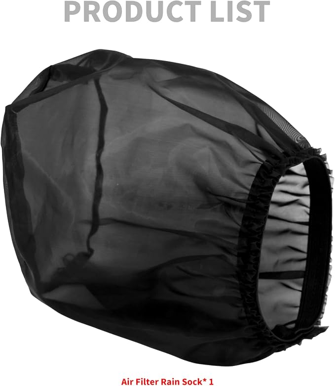 HDBUBALUS Motorcycle Air Filter Rain Sock Dustproof Protective Cover Fit - Image 5