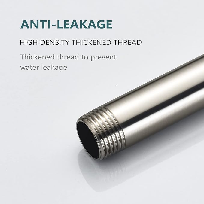 RP61058-SS for 6 inches Anti-leakage Ceiling Wall Mounted Shower Arm and Flanged for American Standard, Brilliance Stainless