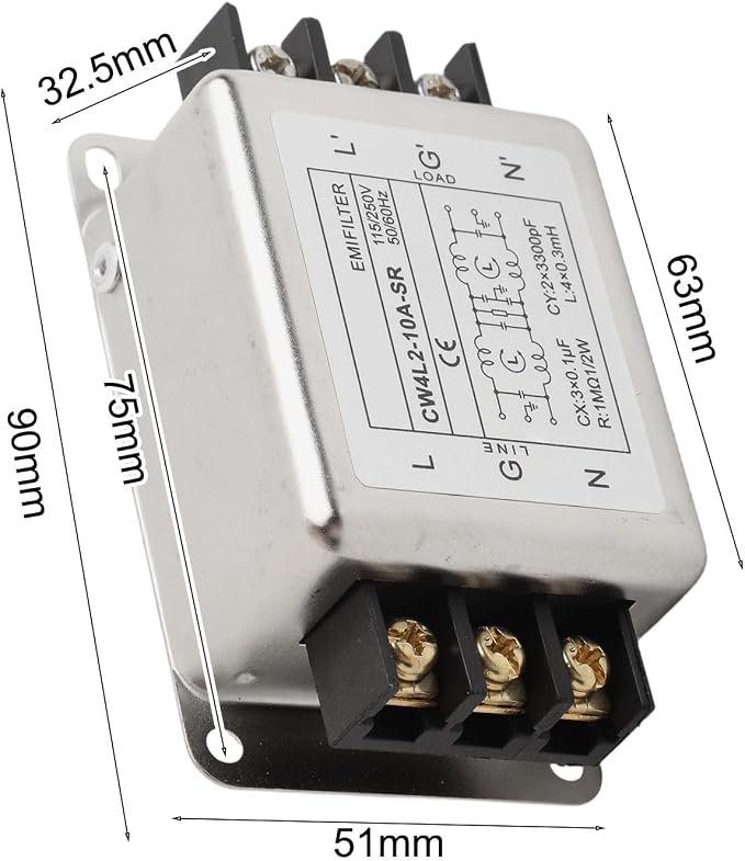 Single-Phase 2-Stage Power Supply Filter Anti-interference - Image 2