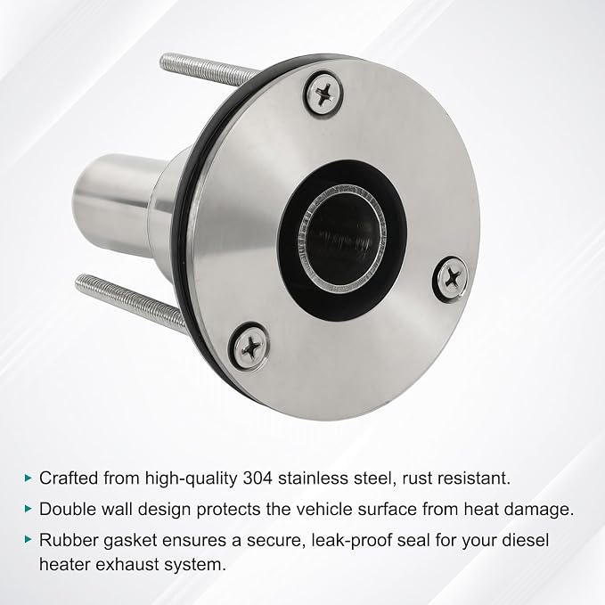 24mm Stainless Steel Exhaust Pipe Air Intake Filter and Pipe Double Wall - Image 3