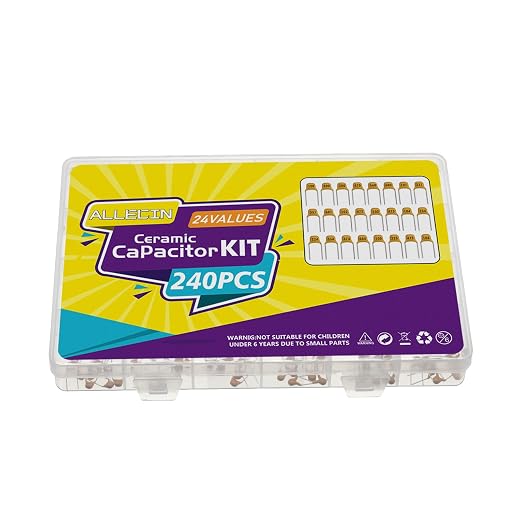 24 Values Monolithic Ceramic Capacitor Assortment Kit 10pF 20pF 30pF 47pF 56pF - Image 5