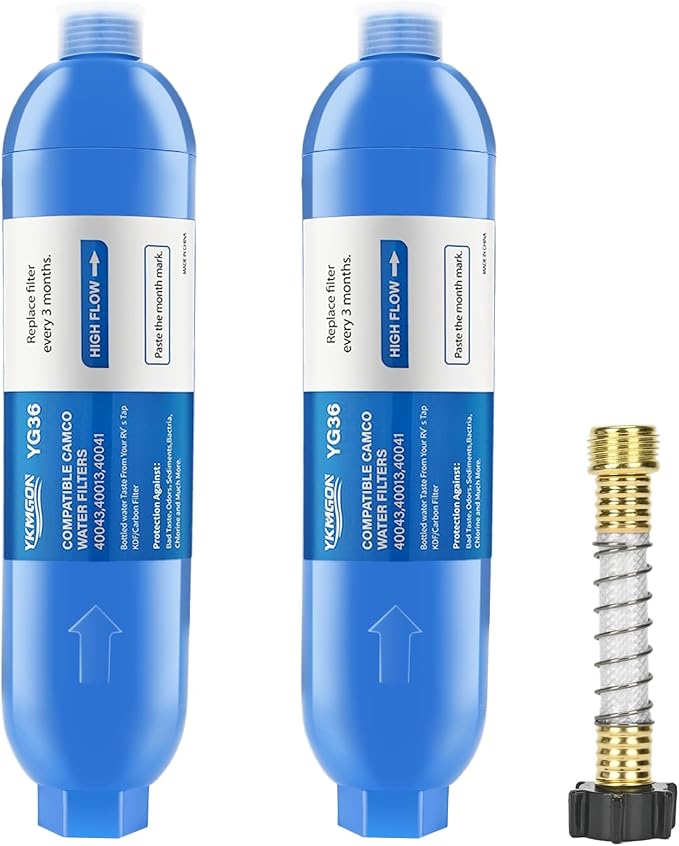RV Inline/Marine Water Filter by YKMGON