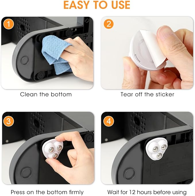 Aieve Self Adhesive Caster Wheels, 8 Pack Small Furniture Sliders Appliance - Image 7