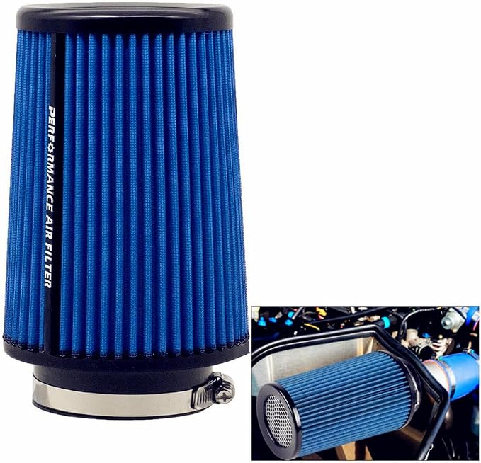 Premium Cone Air Filter, Clamp-on 3" Inlet Mesh Top High Airflow Engine - Image 7