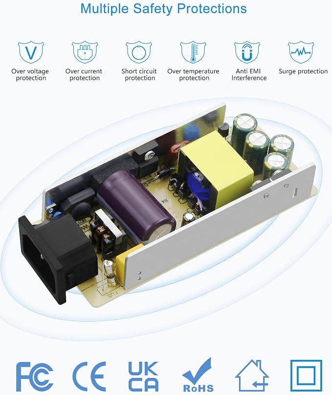 ALITOVE AC to DC Converter 12V 5A 60W 110V to 12V Converter Cigarette Lighter - Image 4