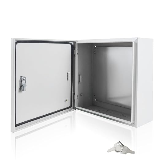 Electrical Box 16 x 16 x 6 Inch Indoor Outdoor Electrical Enclosure Box Steel by Fsehyue