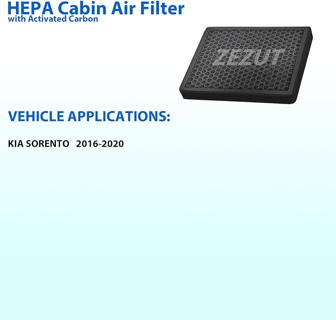 Cabin Air Filter, for Kia Sorento 2016 2017 2018 2019 2020, Honeycomb Structured - Image 2