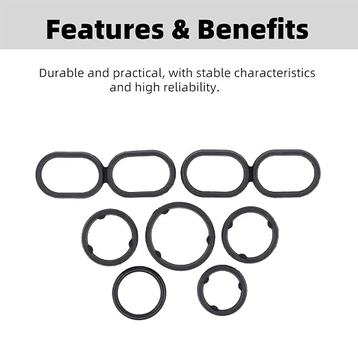 Engine Oil Filter Housing O Ring Seal Kit 68191356AA Replacement - Image 2