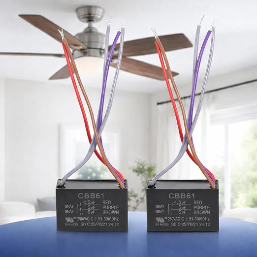 Podoy Ceiling Fan Capacitor CBB61 5 Wire by PodoyDirect