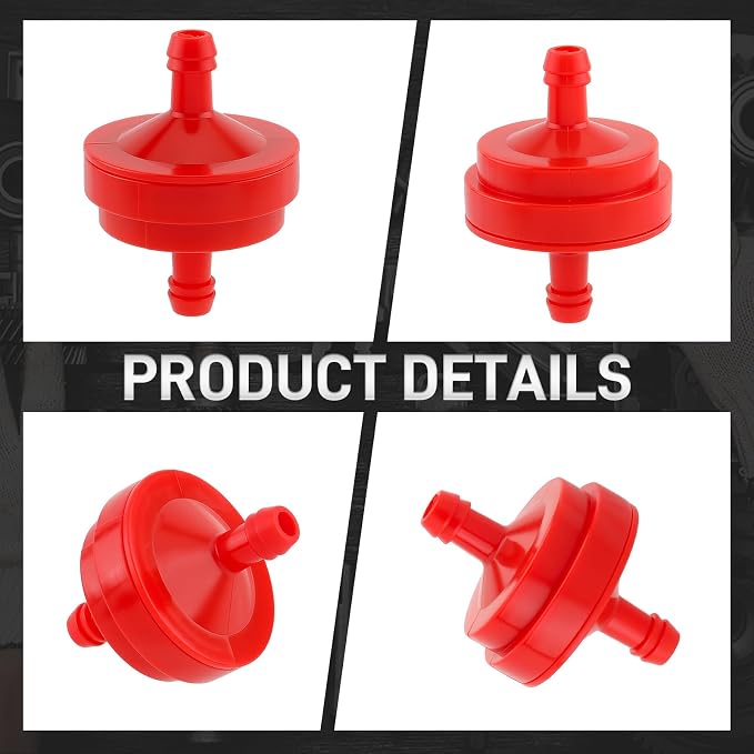 10 Pack Lawn Mower 1/4 Inch Inline Gas Fuel Filter - Image 4