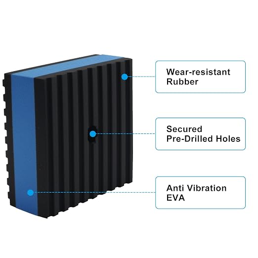 4pcs 2" x 2" x 7/8" Anti-Vibration Pads - Image 4
