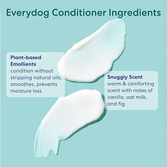 Floof by Brodie - Everydog Bathtime Duo - Gentle Dog Shampoo and Conditioner for All Coat Types - 16 oz - Pack of Two