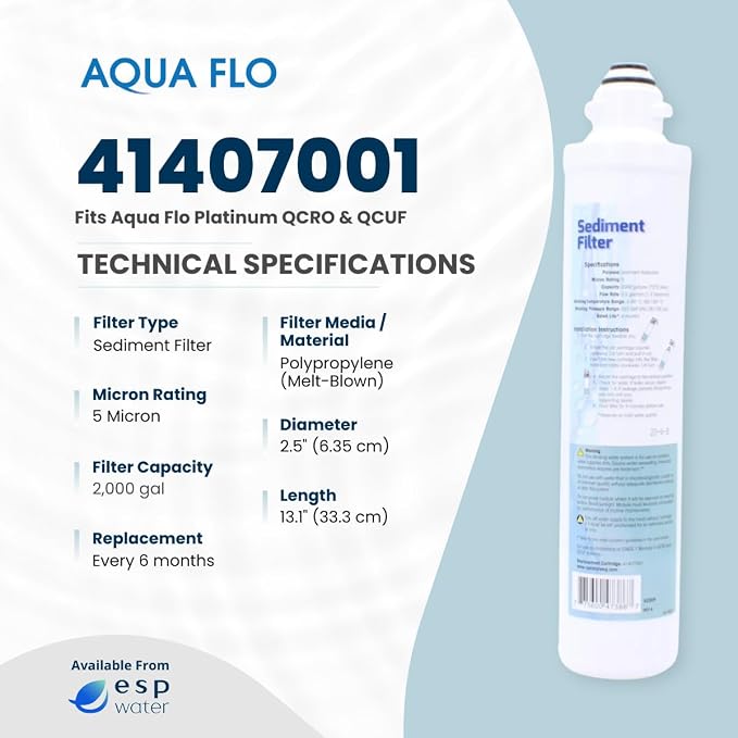 Aqua Flo 41407001 Sediment Filter – Quick Change Pre-Filter - Image 3