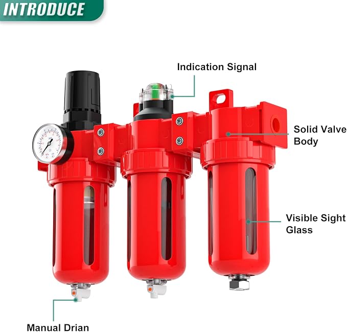 Industrial Grade Three-Stage Air Drying System, 0-150 PSI, 3/8 Inch NPT - Image 7