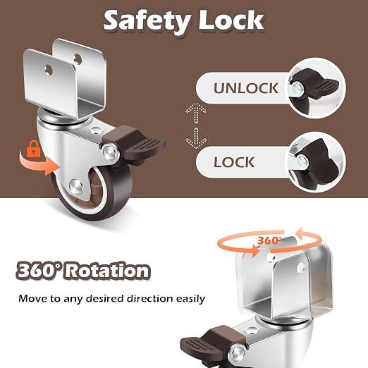 Nefish 2 Inch Caster Wheels - Image 4
