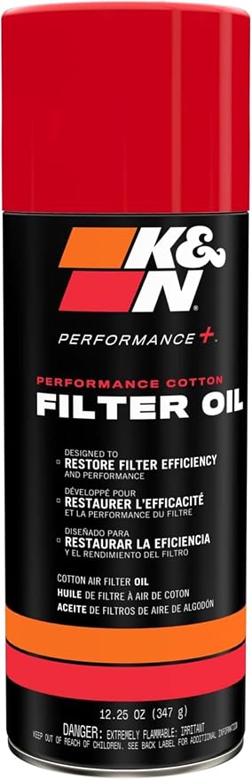 K&N Air Filter Oil: Aerosol; Restore Engine Air Filter Performance and by KNEngineeringInc
