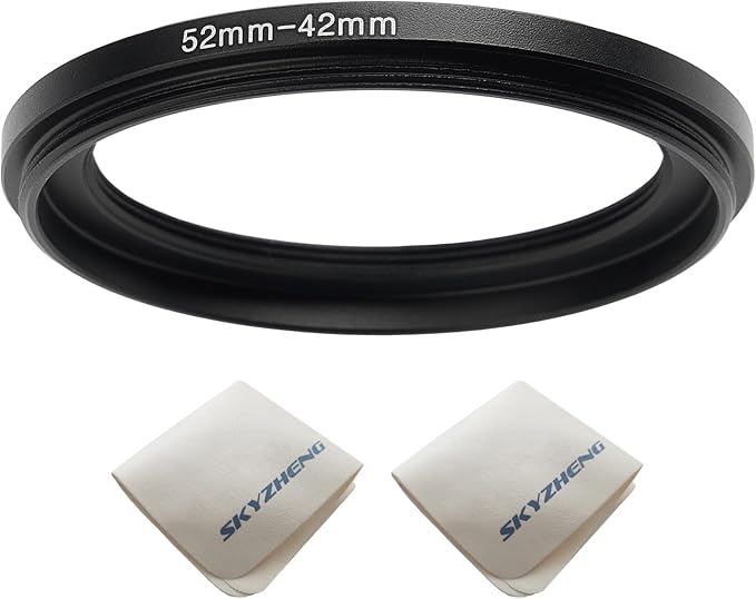 52mm Lens to 42mm Camera Lens Adapter 52mm to 42mm Step Down Ring Adapter Ring by SKYZHENG