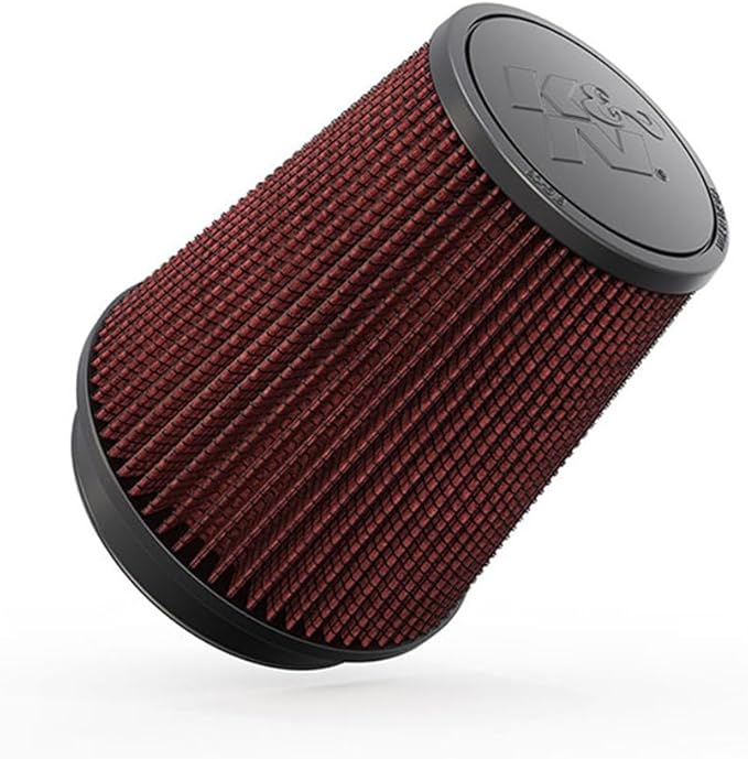 K&N High-Flow Original Lifetime Universal Clamp-On Air Filter: High Performance by KNEngineeringInc