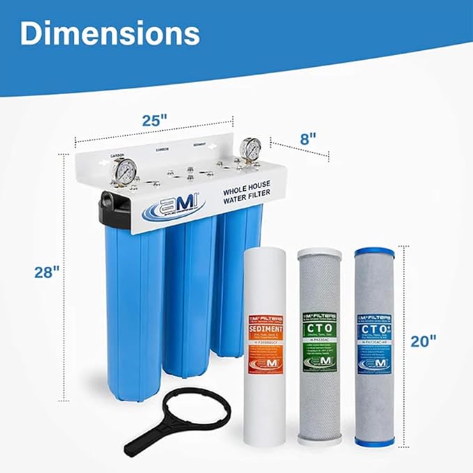 Applied Membranes Inc. 3-Stage Whole-House Water Filter System - Image 3