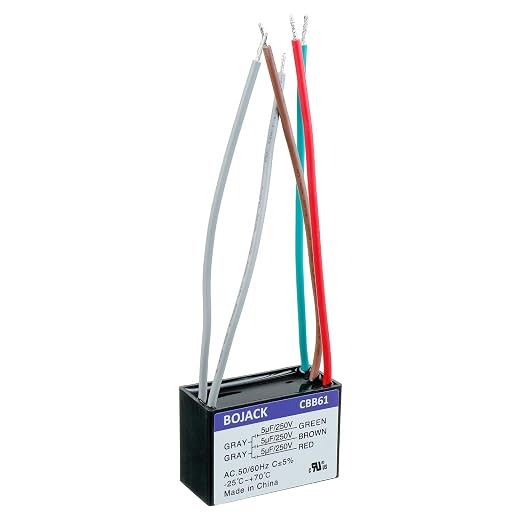 BOJACK CBB61 5+5+5uF 250V AC Ceiling Fan Starting Capacitor - Image 3