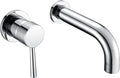SUMERAIN Wall Mount Tub Faucet Chrome Bathtub Faucet Set with Left-Handed Handle and Rough in Valve