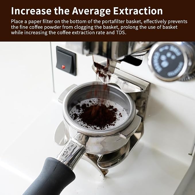 watchget 55mm Espresso Paper Filters - Image 2